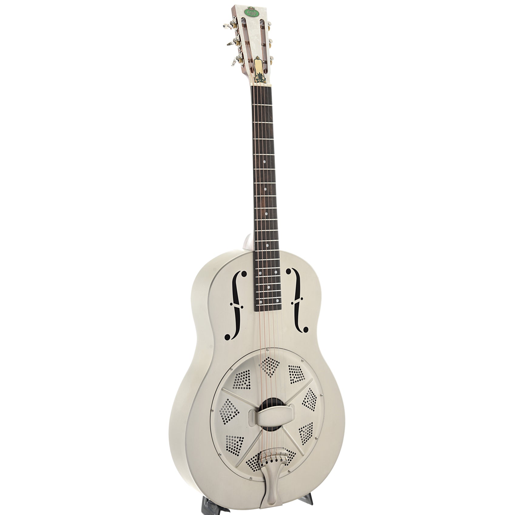 Full Front and Side of Regal RC-43 "Triolian" Resonator Guitar