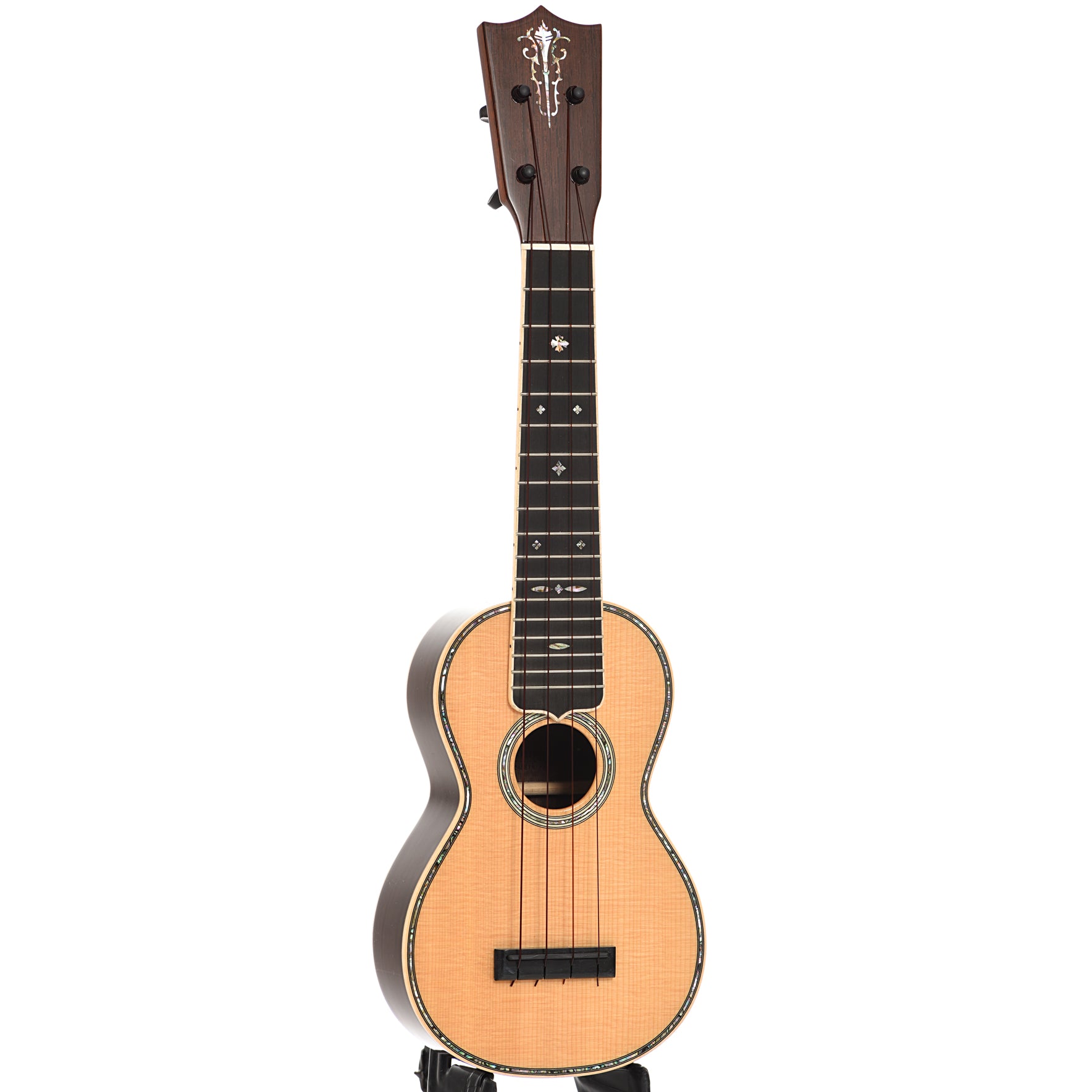 Full front and side of Martin Style 5 Custom Ukulele