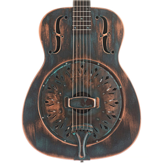 Front of Recording King Limited Edition "Swamp Dog" Resonator Guitar