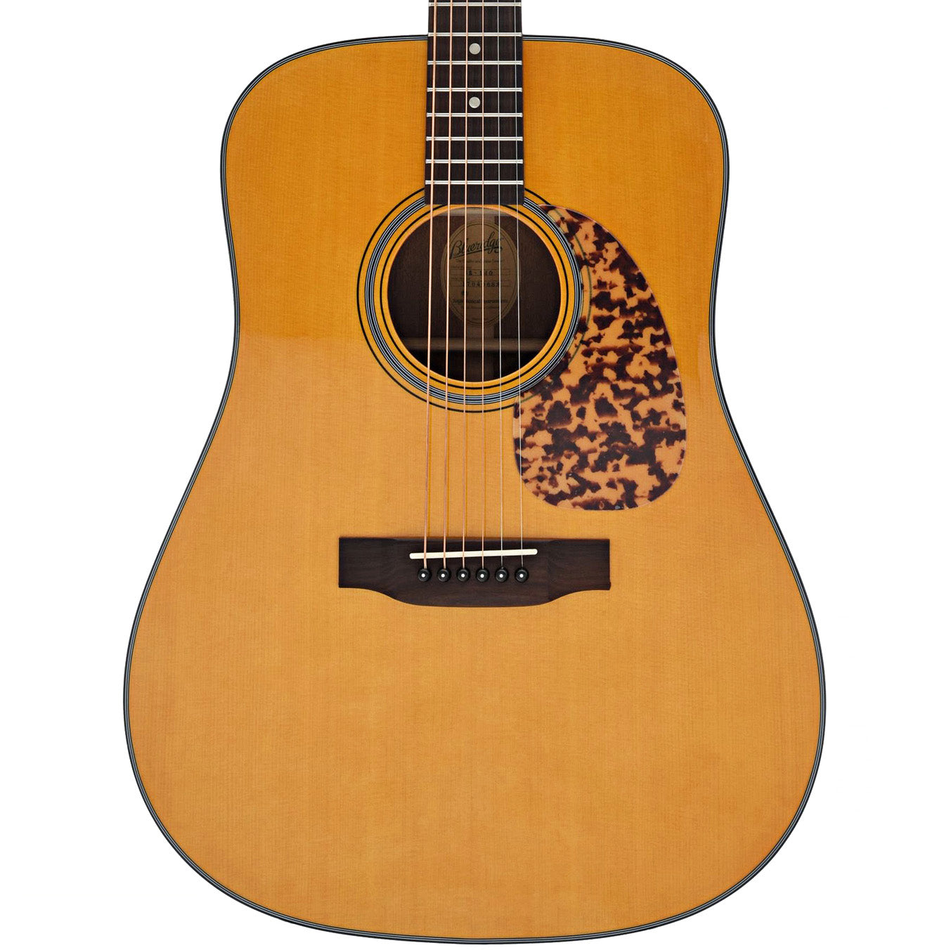 Front of Blueridge Historic Series BR-140 Dreadnought Guitar