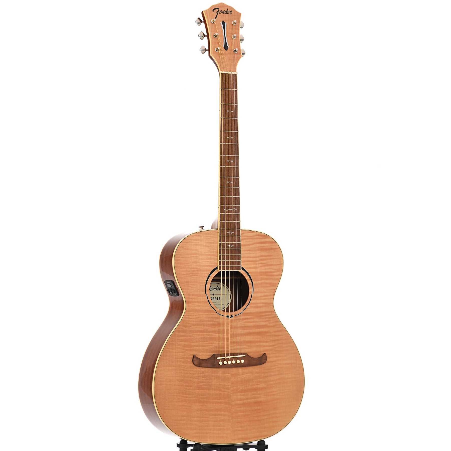 Full front and side of Fender FA-235E Concert Acoustic