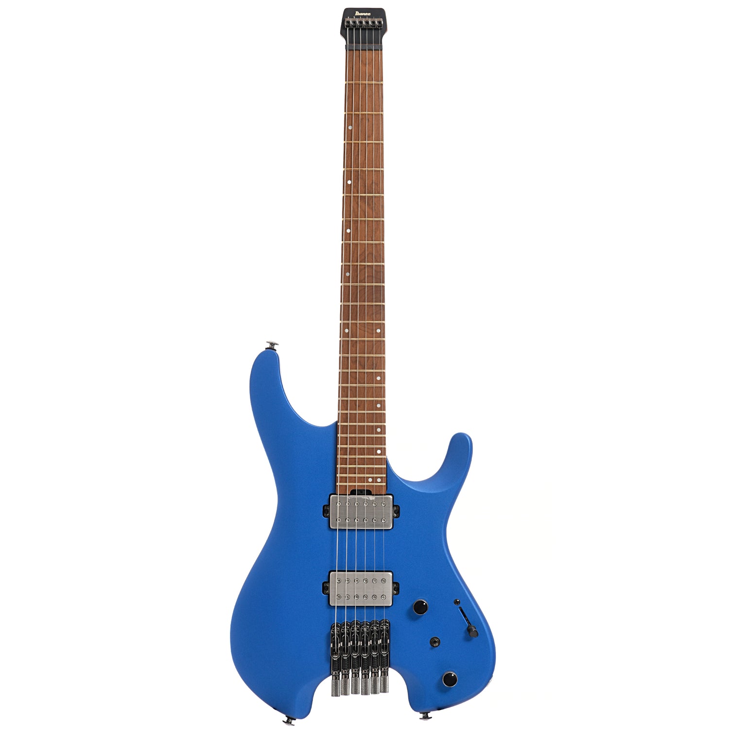 Full front of Ibanez Q52 Electric Guitar, Laser Blue Matte