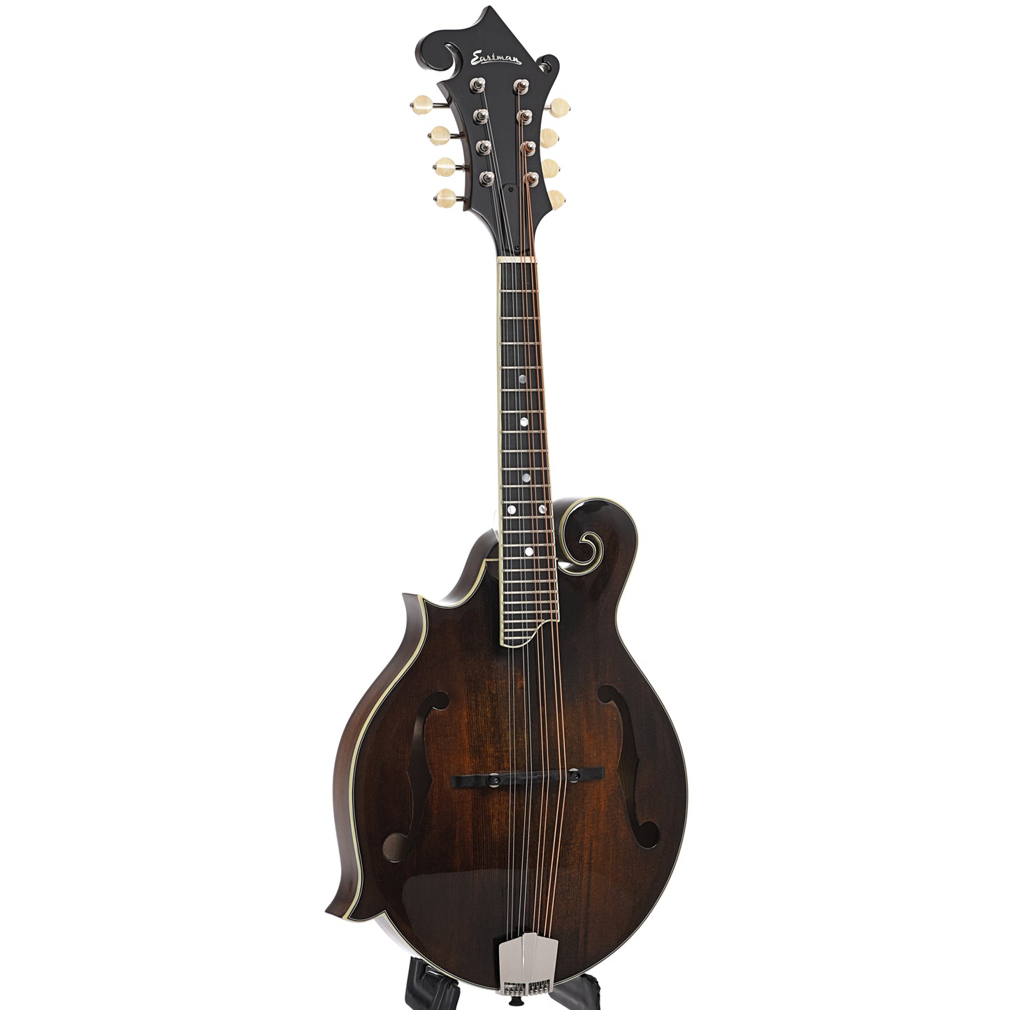 Full front and side of Eastman MD515 Classic Mandolin