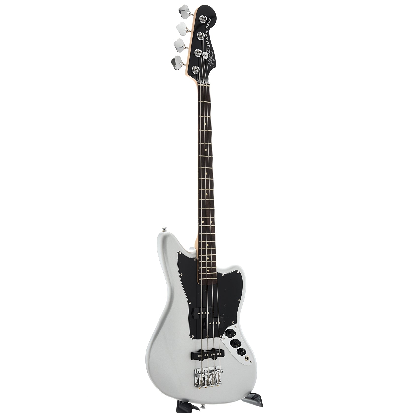 Image 2 of Squier Vintage Modified Jaguar Bass Special SS, Short Scale - SKU# SVMJBSS-SIL : Product Type Solid Body Bass Guitars : Elderly Instruments