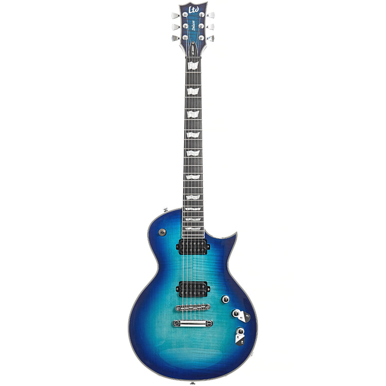 Full front of ESP LTD EC-1000T CTM Electric Guitar, Violet Shadow
