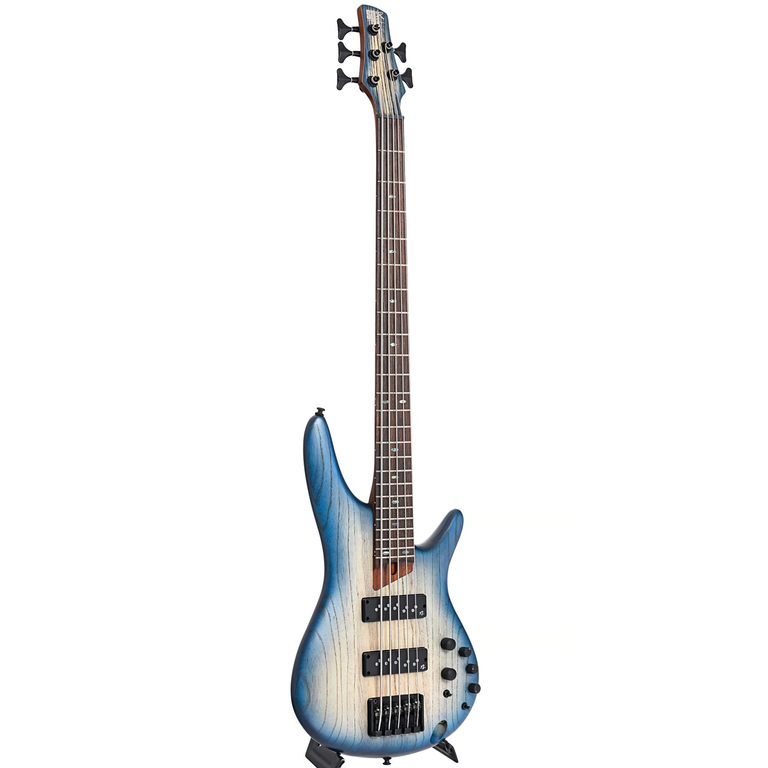 Image 11 of Ibanez SR605E 5-String Bass, Cosmic Blue Starburst Flat- SKU# SR605E-CTF : Product Type Solid Body Bass Guitars : Elderly Instruments