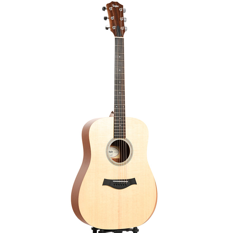 full front and side of Taylor Academy 10e Acoustic, Left Handed