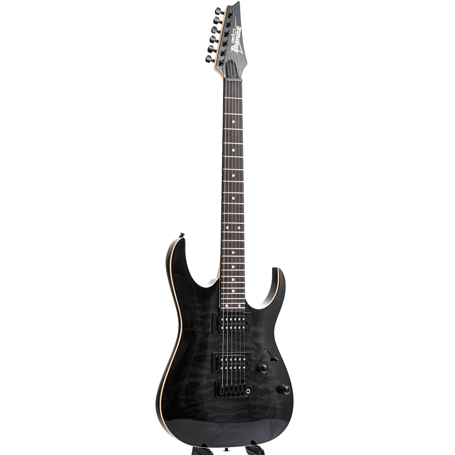 Image 11 of Ibanez GIO RGA120QA Electric Guitar, Transparent Black Sunburst - SKU# GRGA120QA-TKS : Product Type Solid Body Electric Guitars : Elderly Instruments