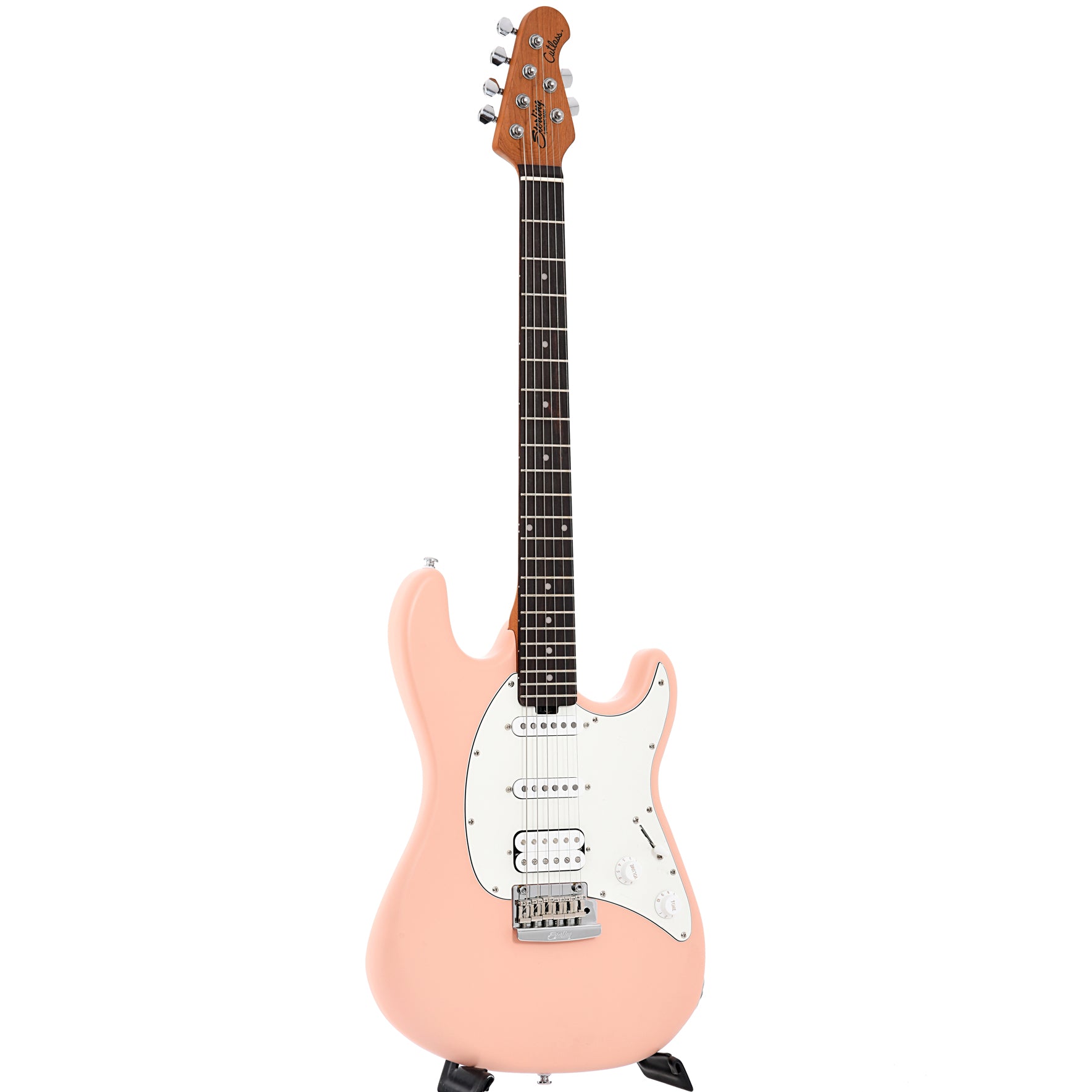 Image 11 of Sterling by Music Man Cutlass CT50HSS Electric Guitar Pueblo Pink Finish- SKU# CT50HSS-PB : Product Type Solid Body Electric Guitars : Elderly Instruments
