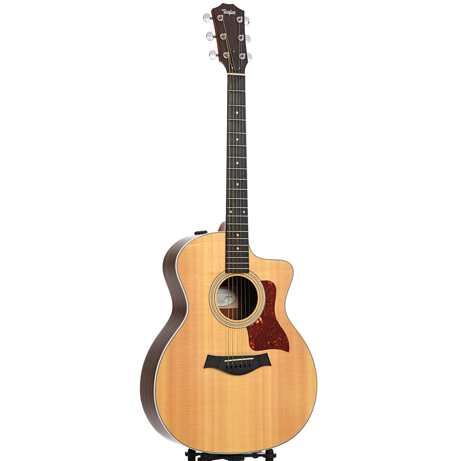 Full front and side of Taylor 214ce Acoustic 