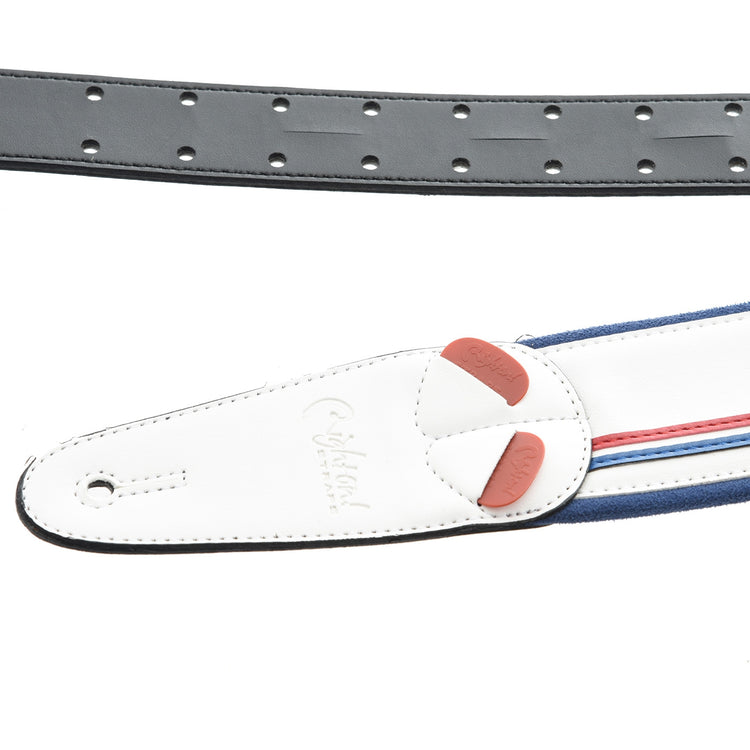 Image 3 of RIGHT ON! STRAPS MOJO RACE GUITAR STRAP - SKU# RMJR-WHT : Product Type Accessories & Parts : Elderly Instruments
