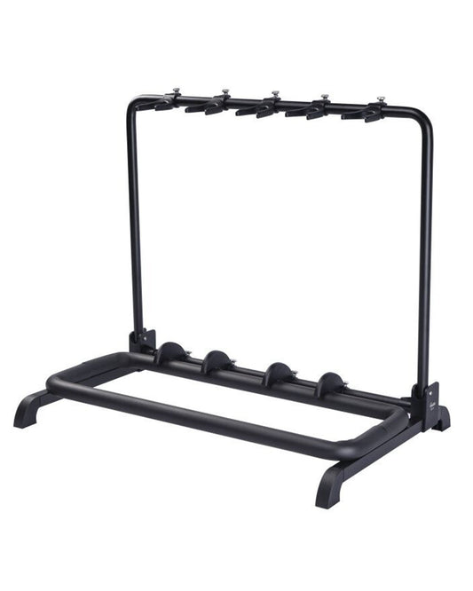 Front and Side of Guitto GGS-07 Five Guitar Folding Display Rack