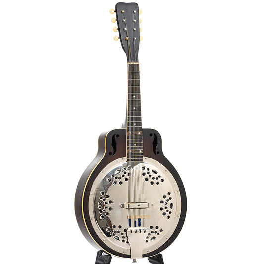 Full front and side of Wards by Regal Resonator Mandolin