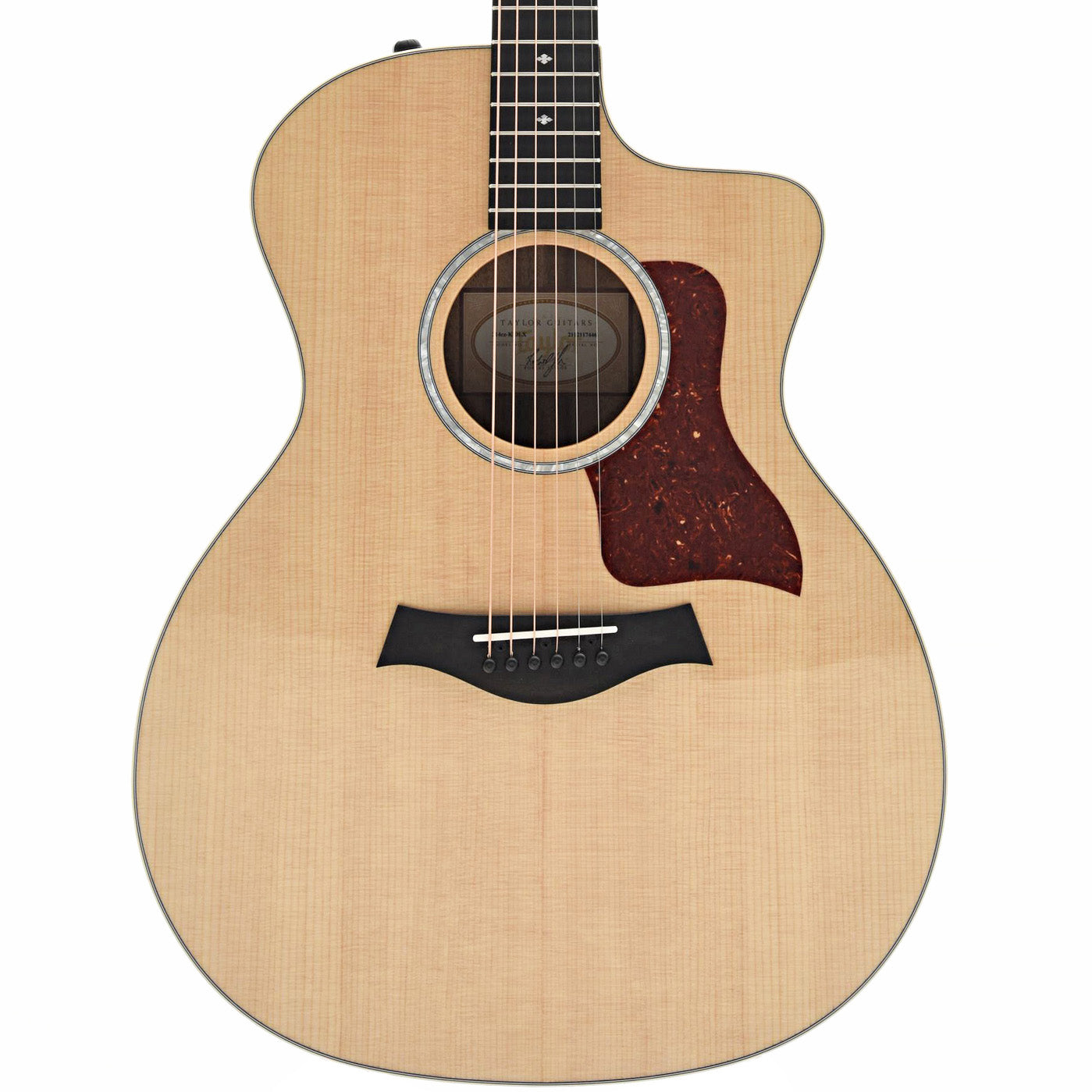 Front of Taylor 214ce-K Deluxe Acoustic