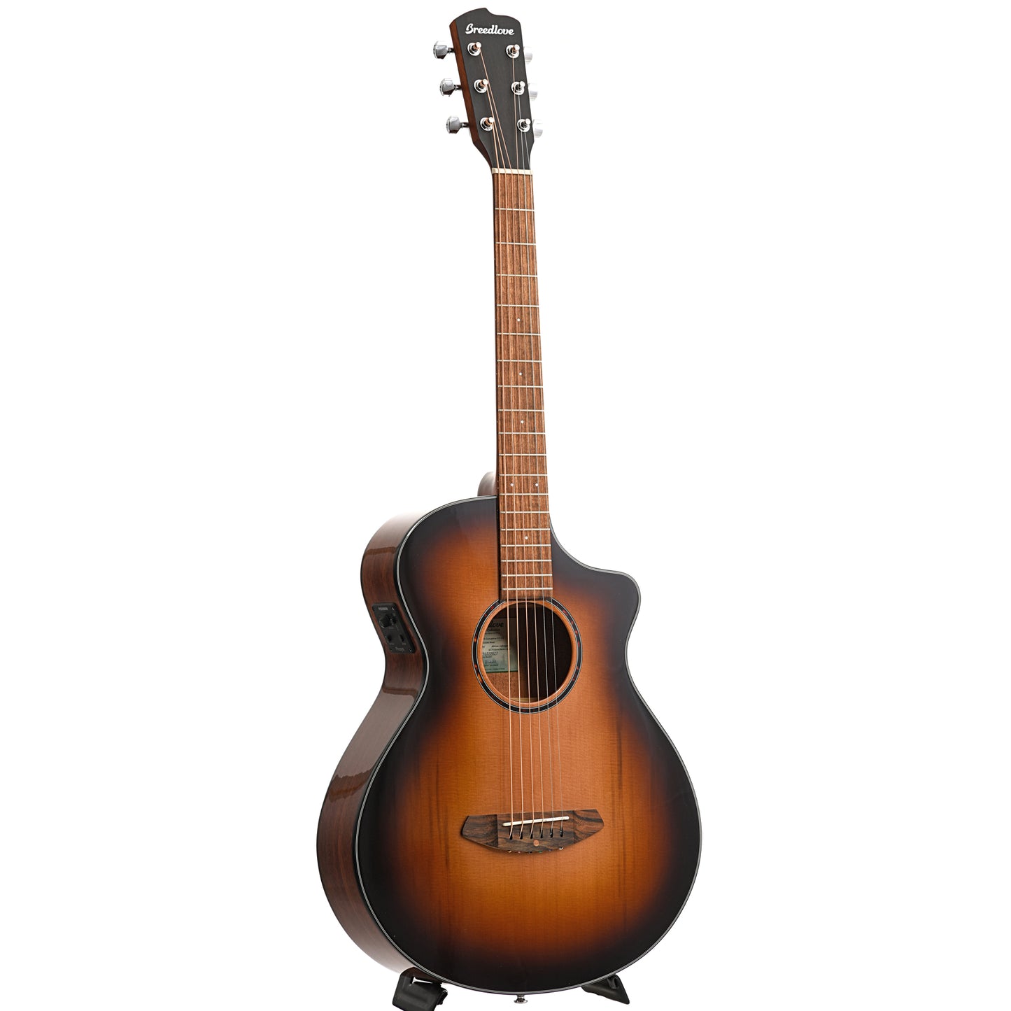 Image 11 of Breedlove Discovery S Concertina Edgeburst CE Red Cedar-African Mahogany Acoustic-Electric Guitar - SKU# DSCA44CERCAM : Product Type Flat-top Guitars : Elderly Instruments