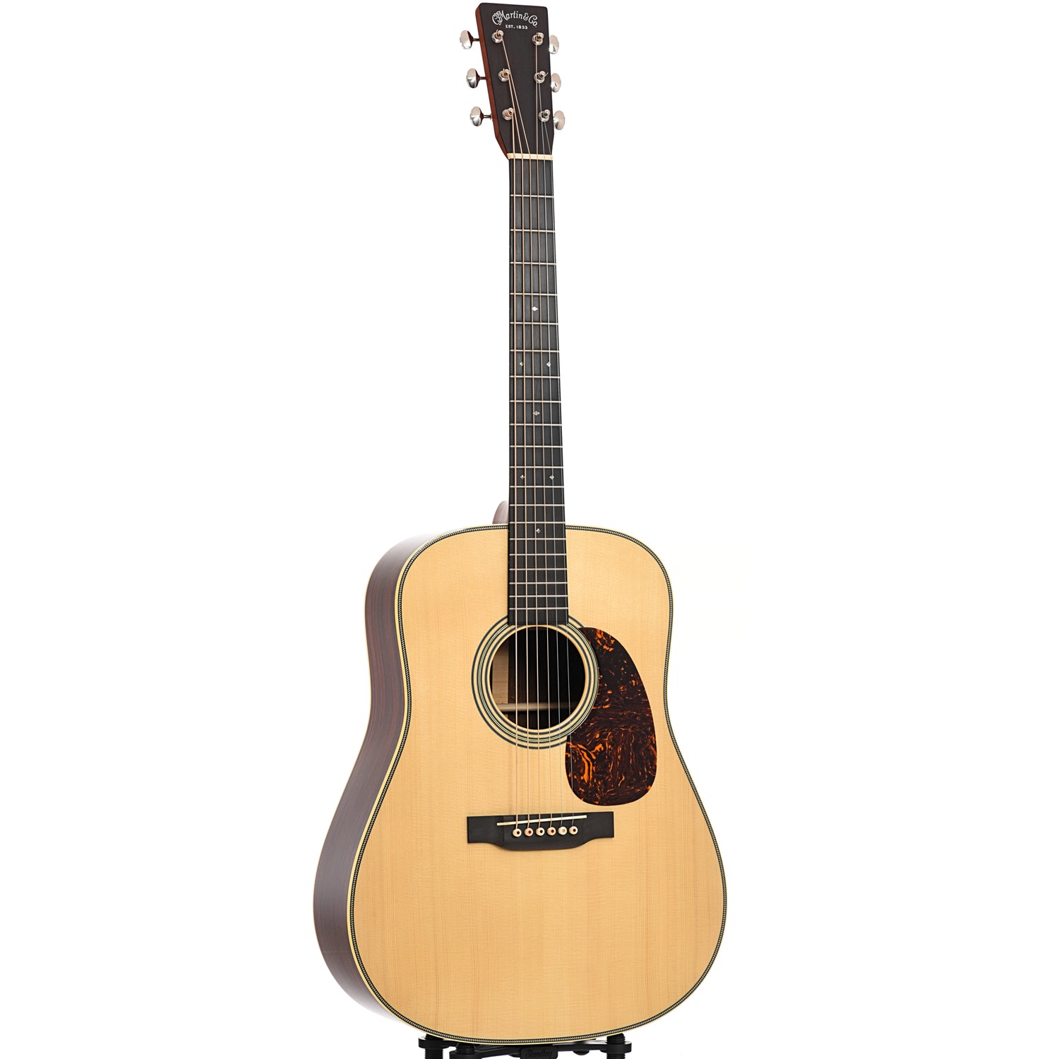 Full front and side of Martin Custom Shop D28-12