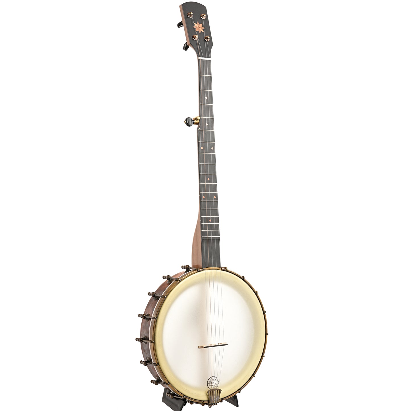 Image 2 of Pisgah 12" Cherry Rambler Dobson Special Copper Openback Banjo, Standard Scale - SKU# PRDSP-195605 : Product Type Open Back Banjos : Elderly Instruments