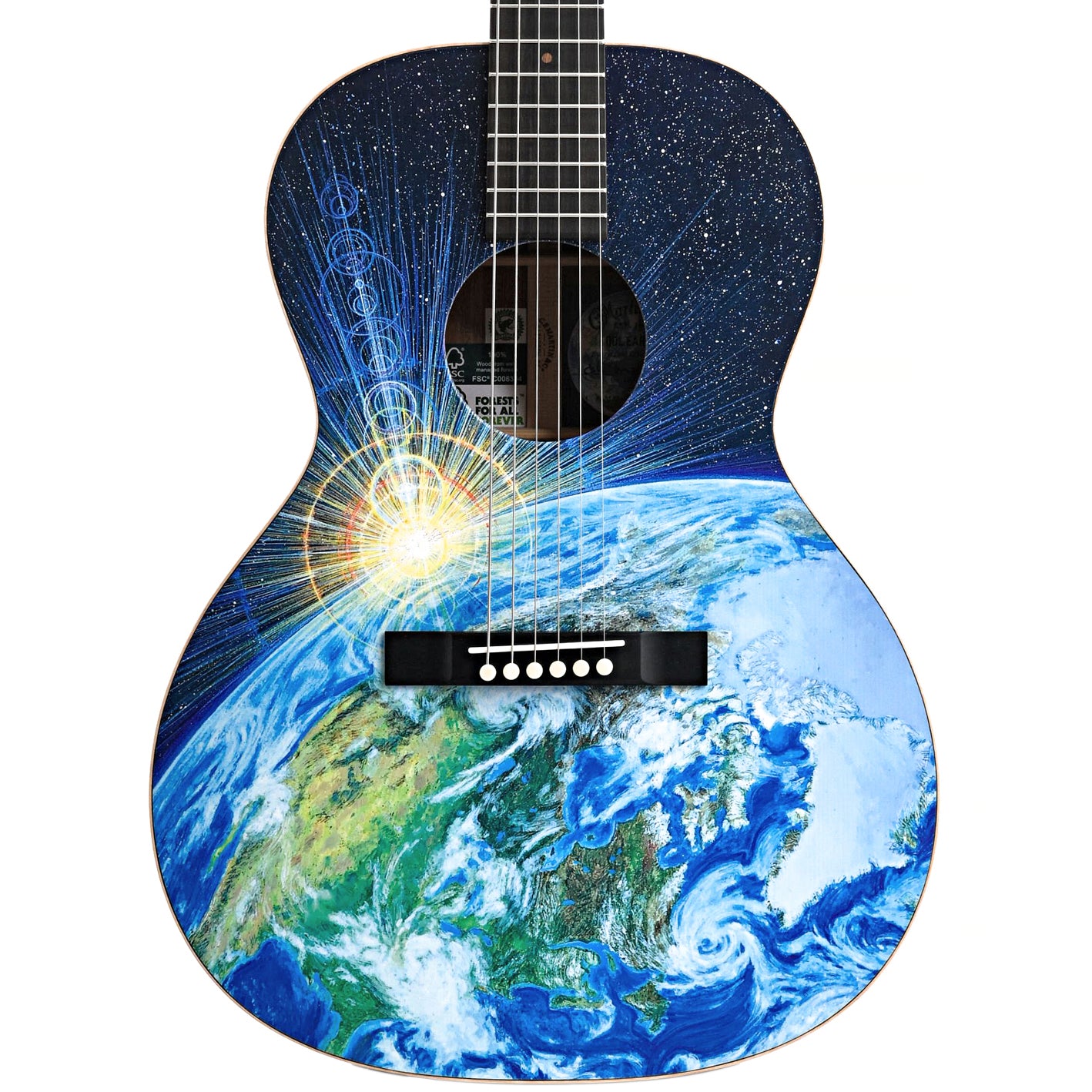 Front of Martin 00L-17 Earth Guitar