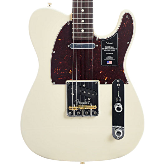 Front of Fender American Professional II Telecaster, Olympic White