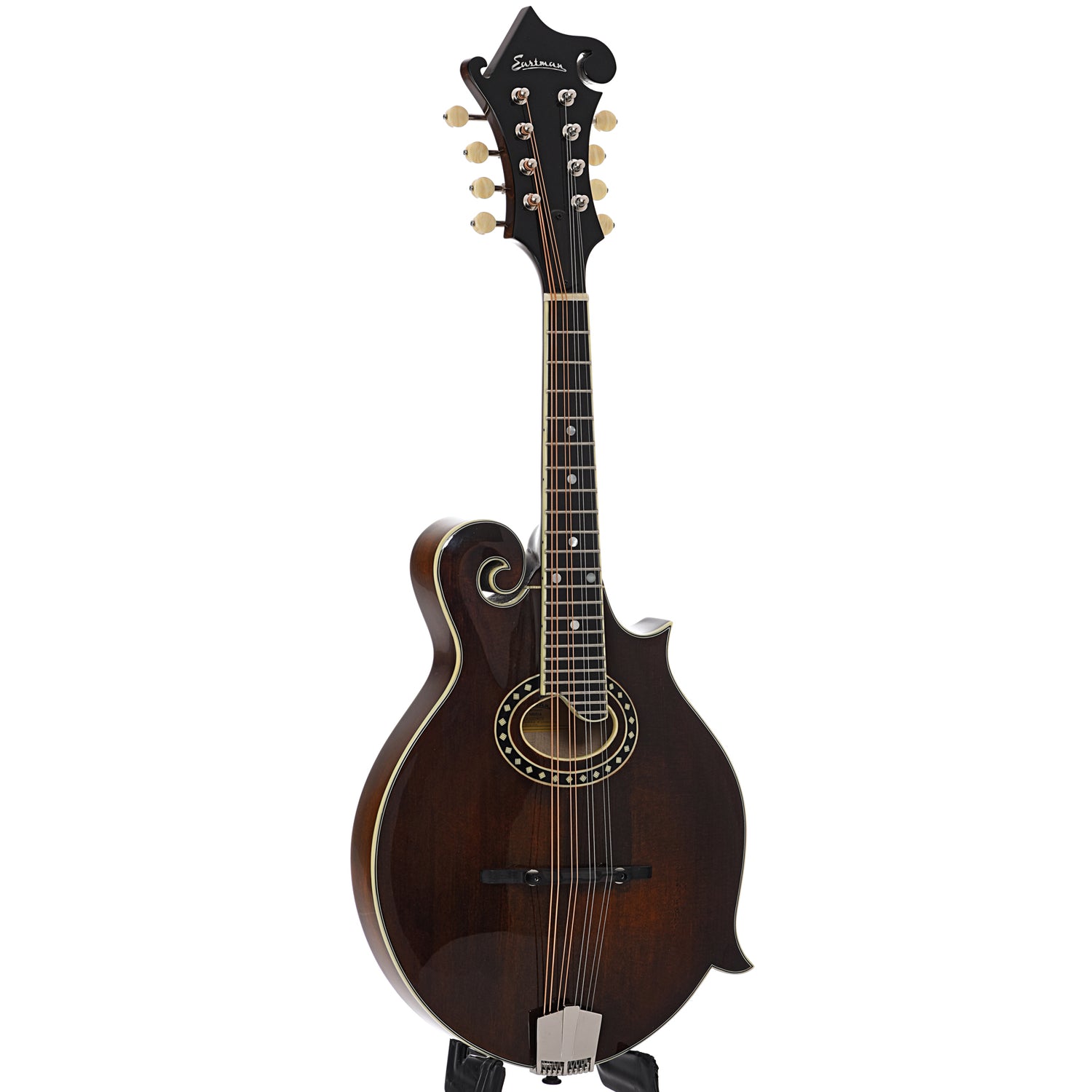 Full front and side of Eastman MD514 Classic Mandolin
