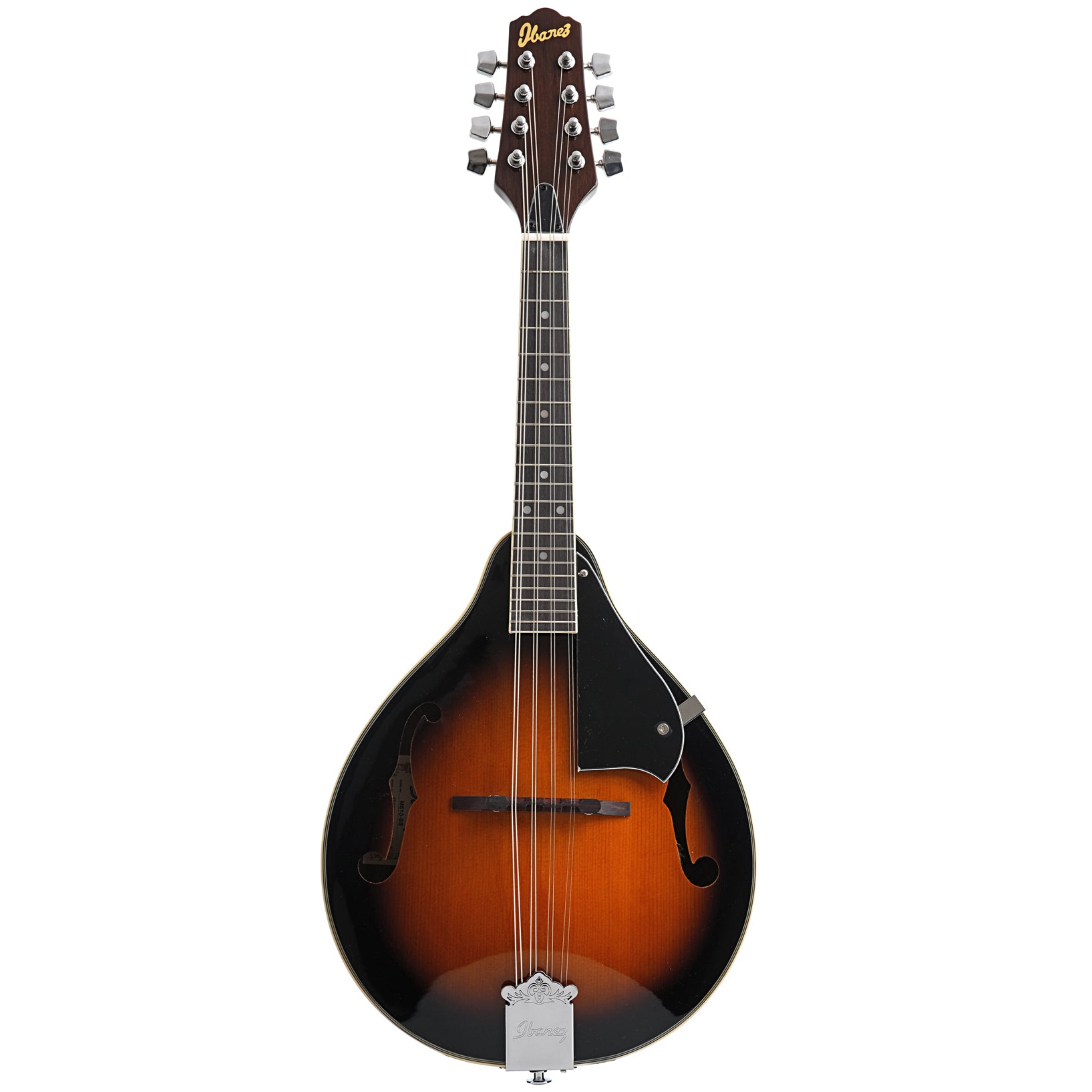 Full Front of Ibanez M510 A-Style Mandolin, Brown Sunburst