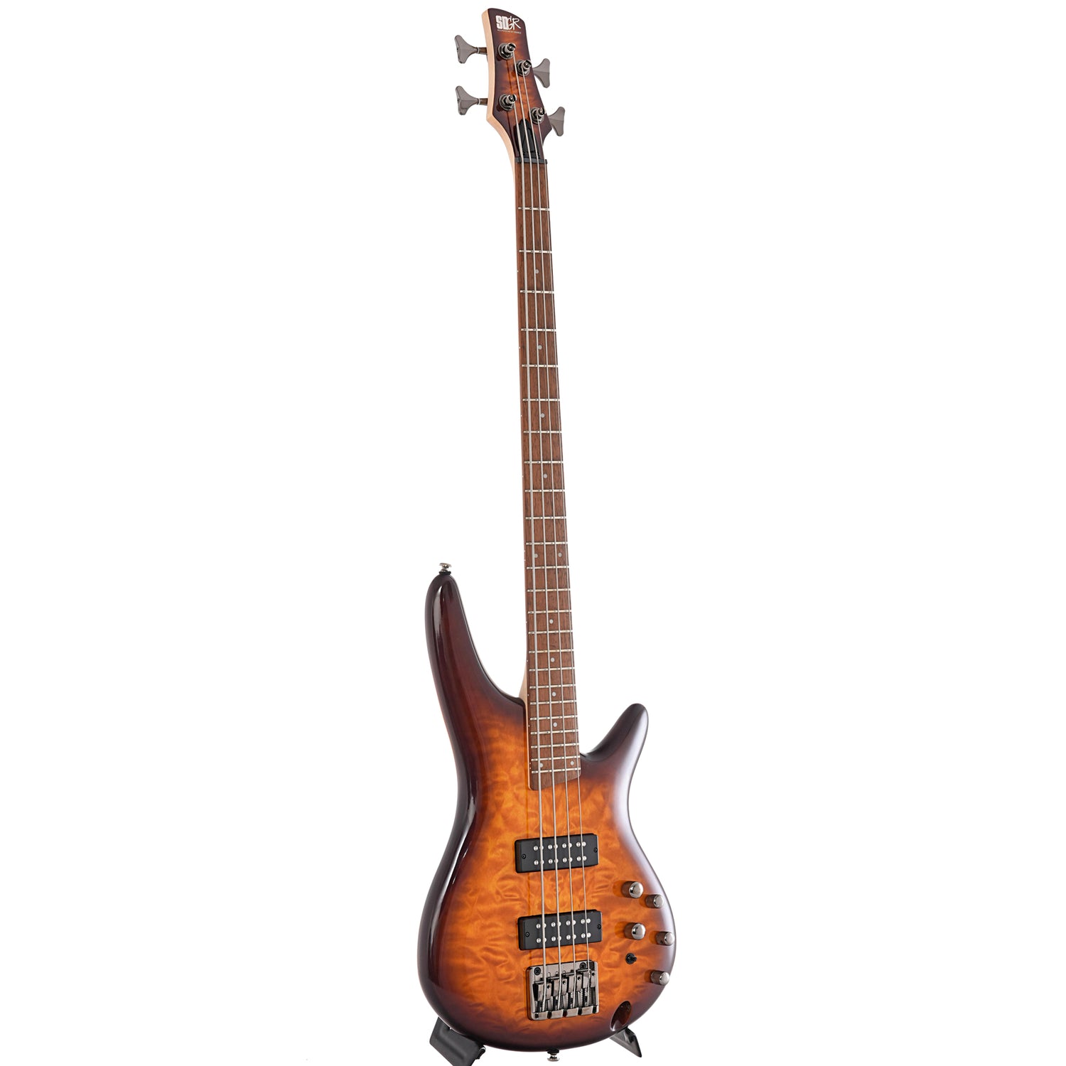 Image 11 of Ibanez SR400EQM 4-String Bass, Dragon Eye Burst- SKU# SR400EQM-DEB : Product Type Solid Body Bass Guitars : Elderly Instruments