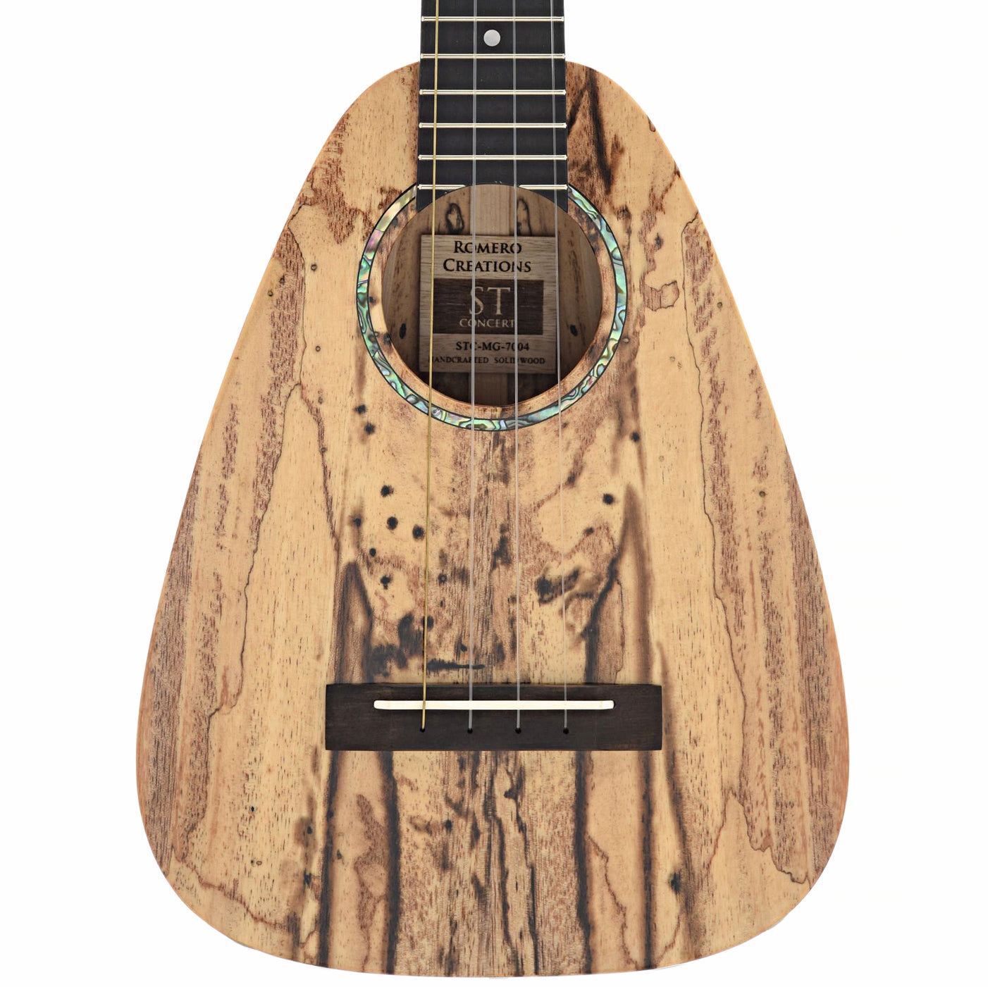 Romero Creations ST Concert Ukulele, Spalted Mango – Elderly 
