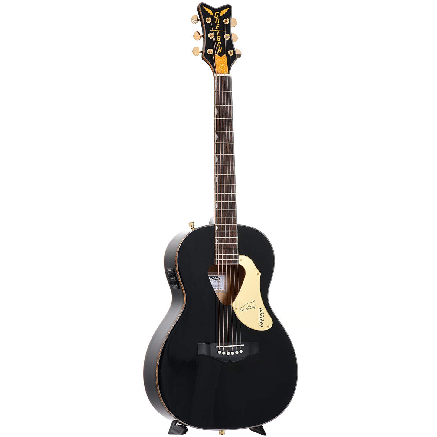 Image 11 of Gretsch G5021E Rancher Penguin Parlor Acoustic/Electric Guitar, Black- SKU# G5021E : Product Type Flat-top Guitars : Elderly Instruments