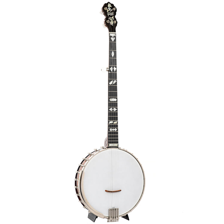 Full front and side of Fairchild Classic  Open Back Banjo