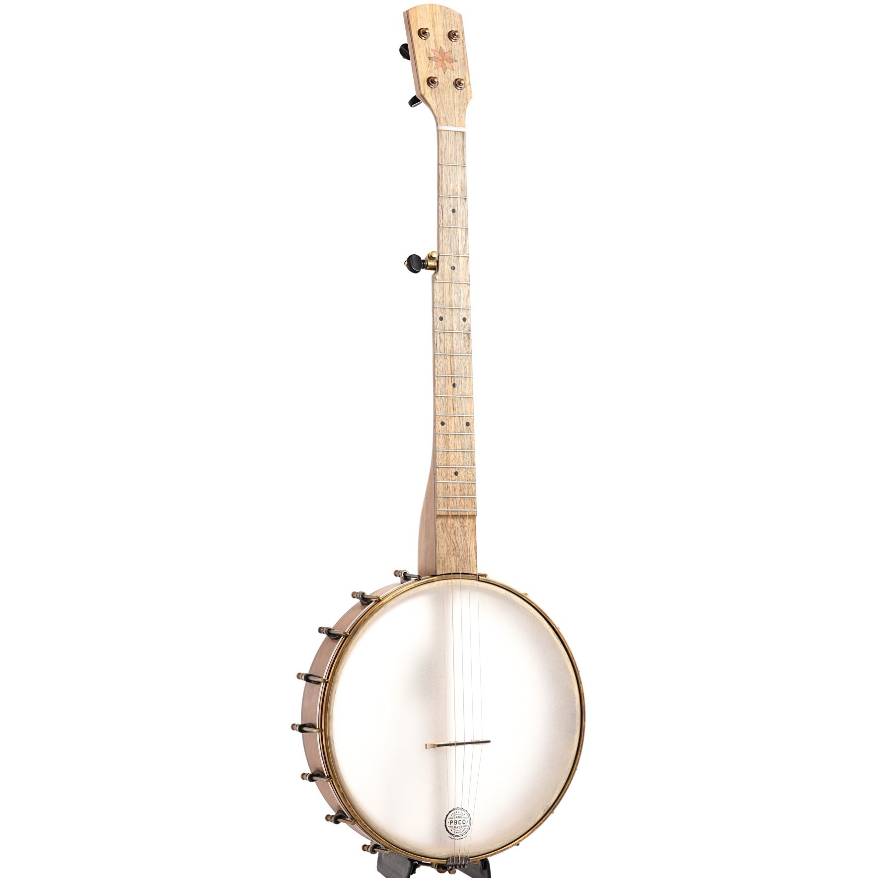 Image 2 of Pisgah Banjo Co. 12" Cherry Possum Openback Banjo, Standard Scale - SKU# PP12S-C-B : Product Type Open Back Banjos : Elderly Instruments