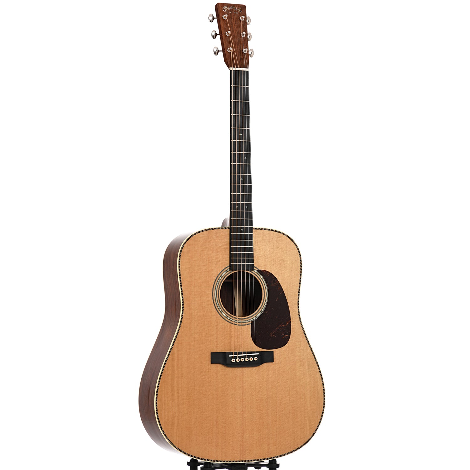 Full front and side of Martin Super D Guatemalan Rosewood Dreadnought 