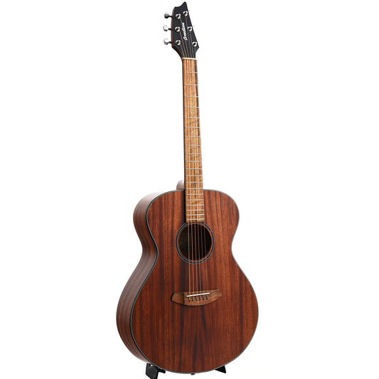 Full front and side of Breedlove Eco Collection Discovery S Concert African Mahogany
