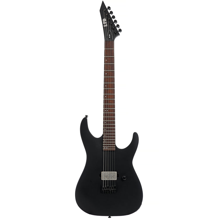 Full front of ESP LTD M-201HT Electric Guitar, Black Satin
