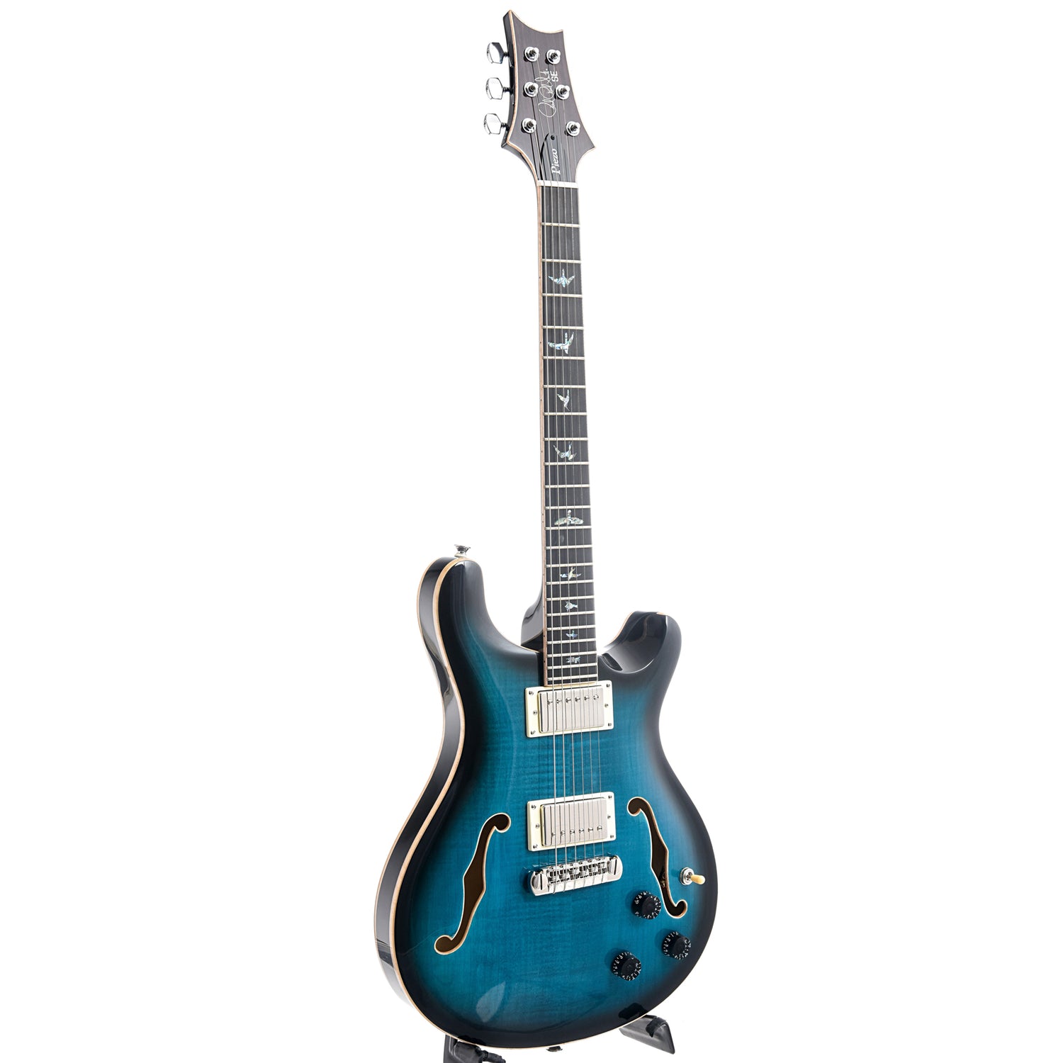 Image 11 of PRS SE Hollowbody II Piezo Peacock Blue Burst - SKU# SHEIIP-PBB : Product Type Hollow Body Electric Guitars : Elderly Instruments