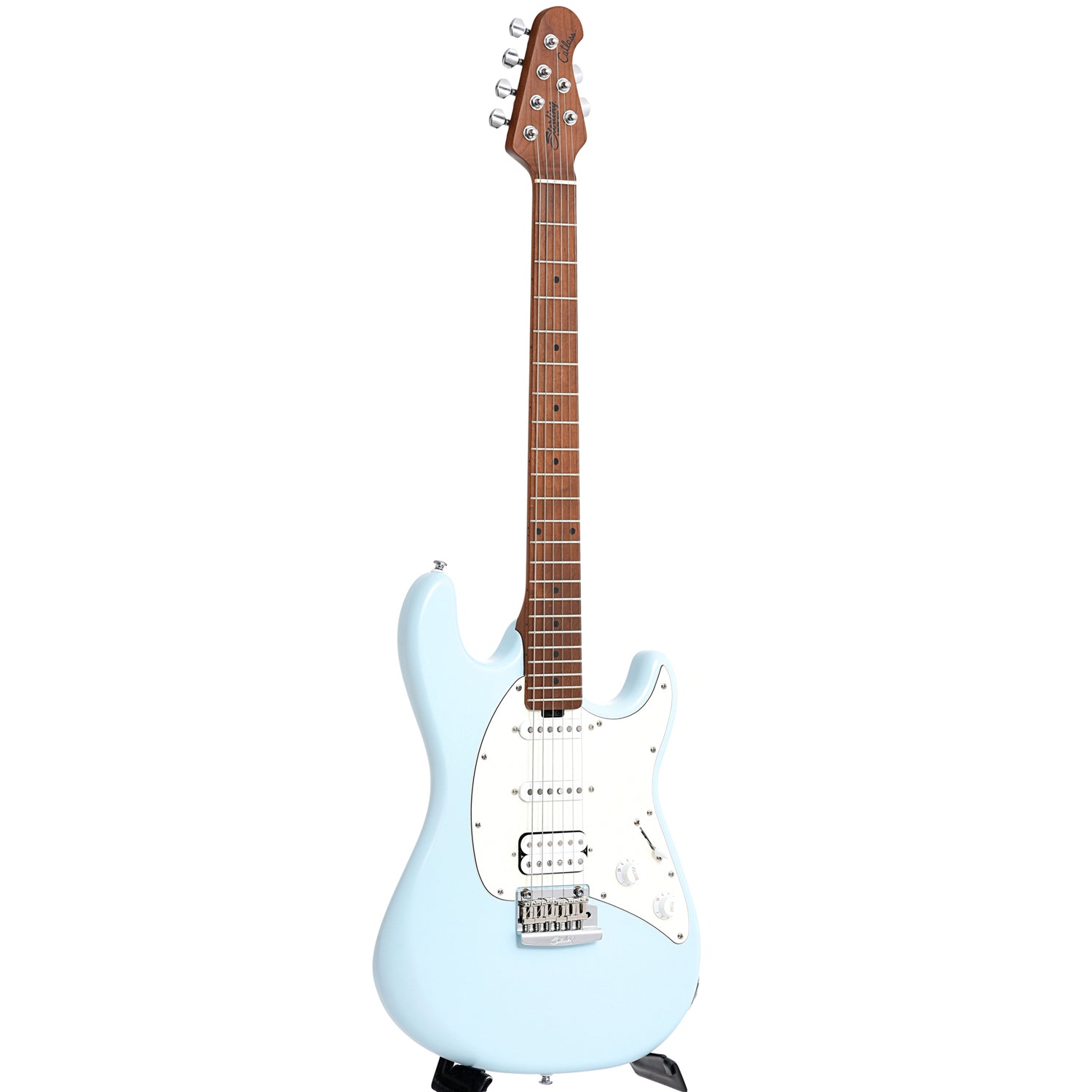 Image 11 of Sterling by Music Man Cutlass CT50HSS Electric Guitar, Daphne Blue Satin- SKU# CT50HSS-DB : Product Type Solid Body Electric Guitars : Elderly Instruments