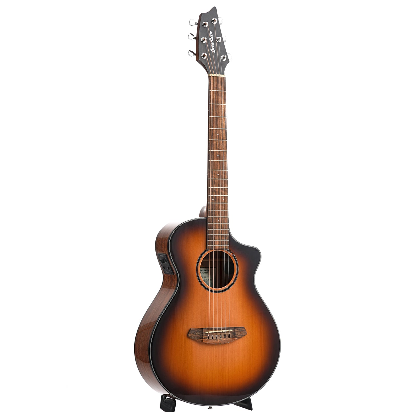 Image 5 of Breedlove Discovery S Companion Edgeburst CE Red Cedar-African Mahogany Acoustic-Electric Guitar - SKU# DSCP44CERCAM : Product Type Flat-top Guitars : Elderly Instruments
