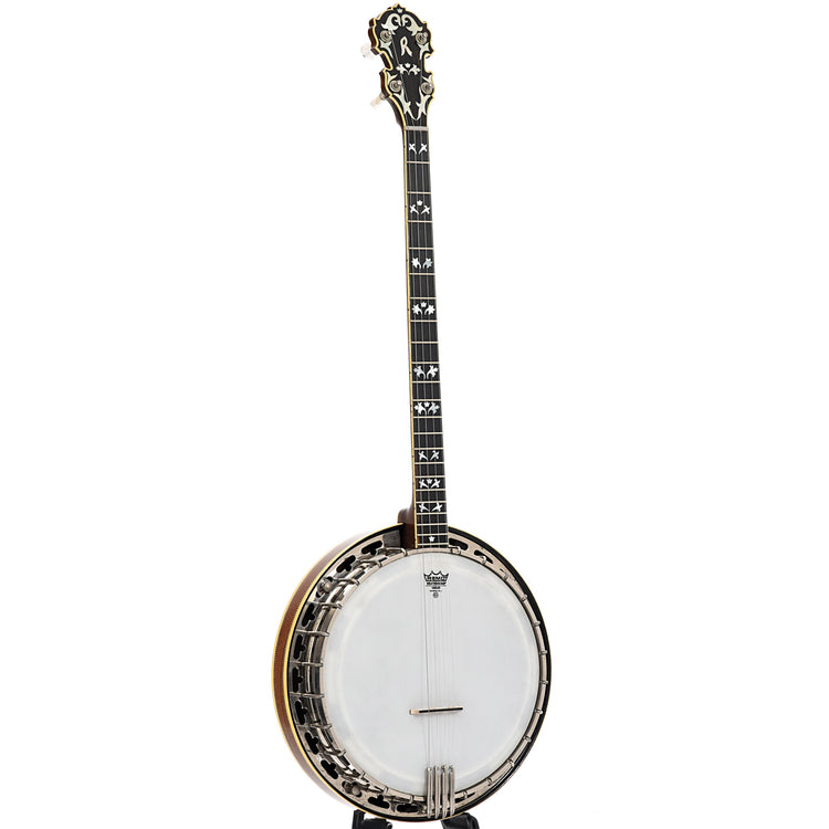Full front and side of Richelieu Golden Eagle 4002 Plectrum Banjo