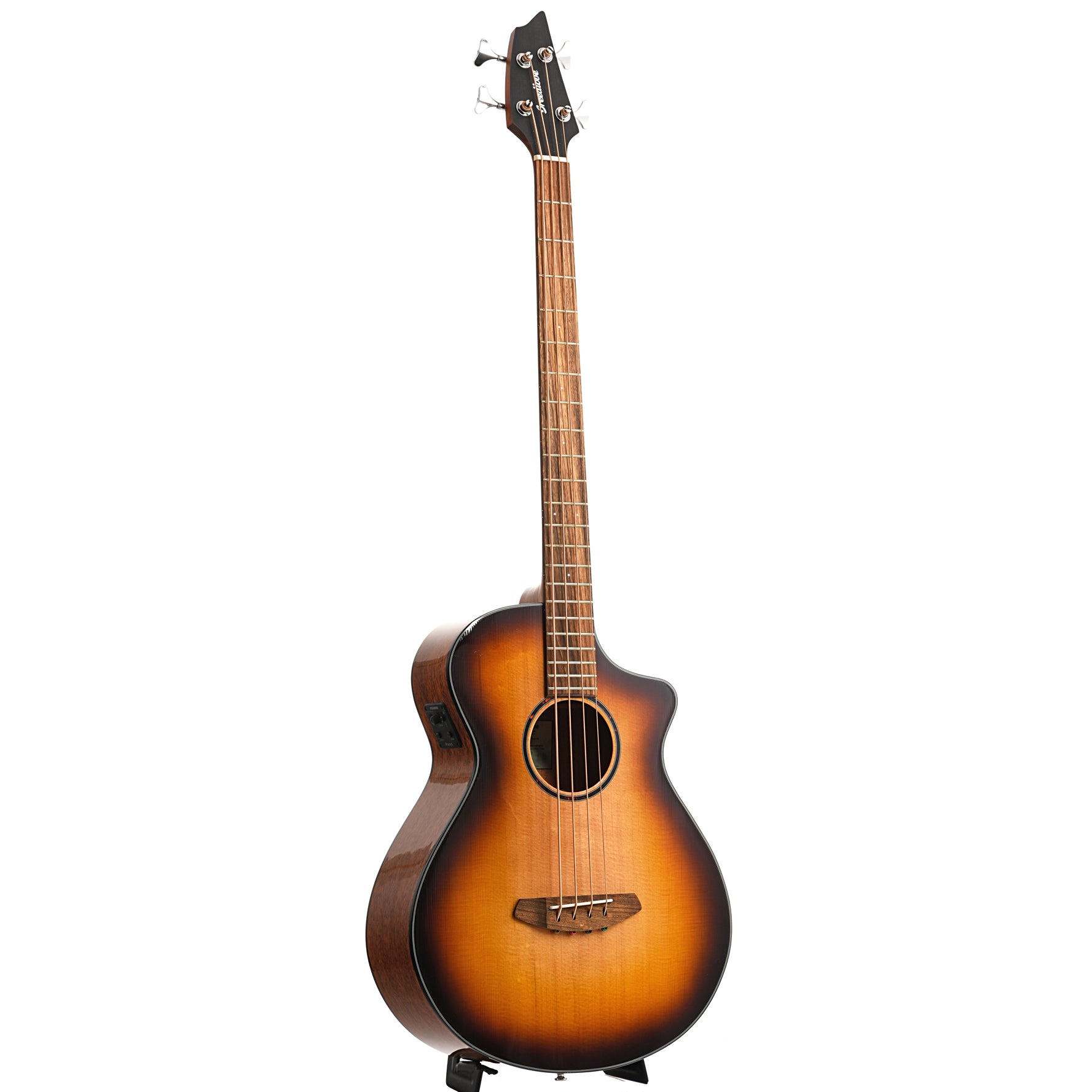 Image 11 of Breedlove Discovery S Concert Edgeburst Bass CE Sitka-African Mahogany Acoustic-Electric Bass Guitar - SKU# DSCN44BCESSAM : Product Type Flat-top Guitars : Elderly Instruments