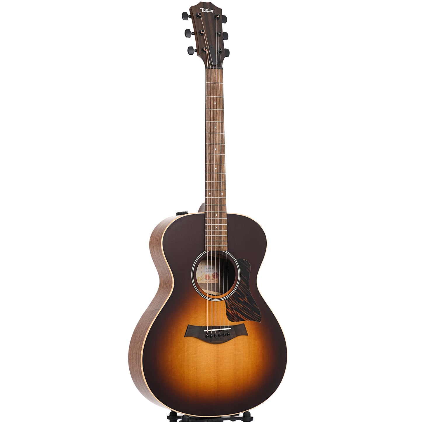Full front and side of Taylor AD12e-SB Acoustic 