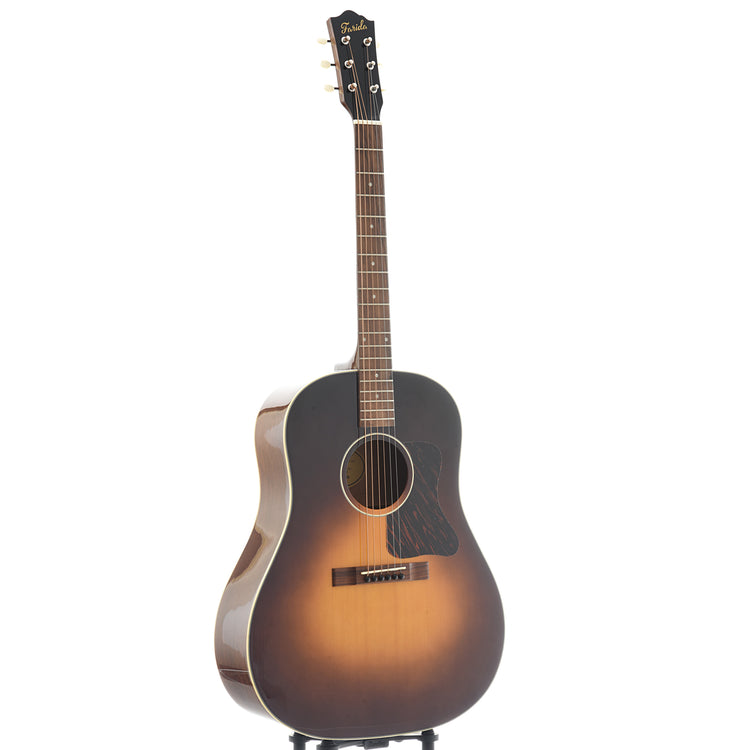 Full Front and Side of Farida Old Town Series OT-62 VBS Acoustic Guitar