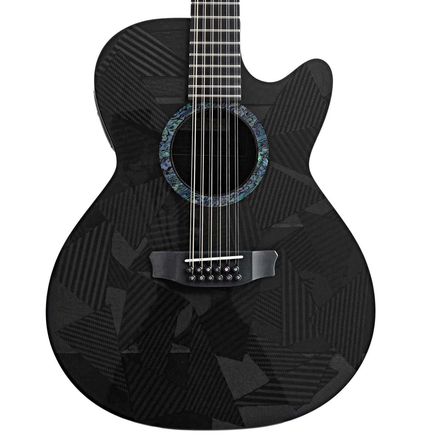 Front of Rainsong Black Ice WS3000 12-string