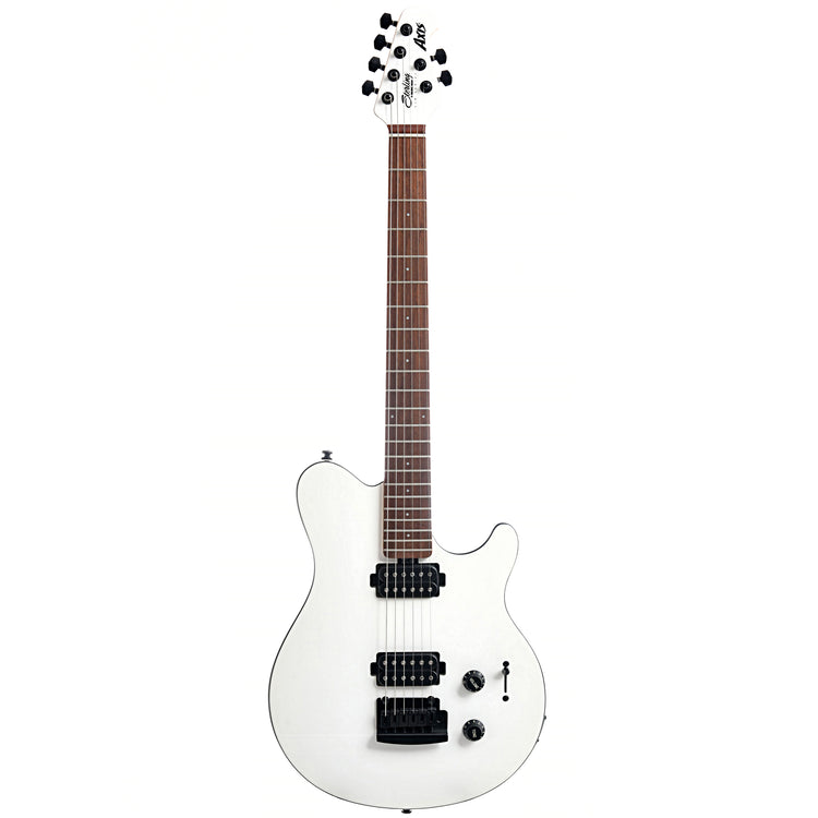 Full front of Sterling by Music Man Axis, White Finish