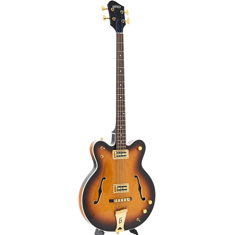 Full front and side of Gretsch 6072-68 Broadcaster Bass