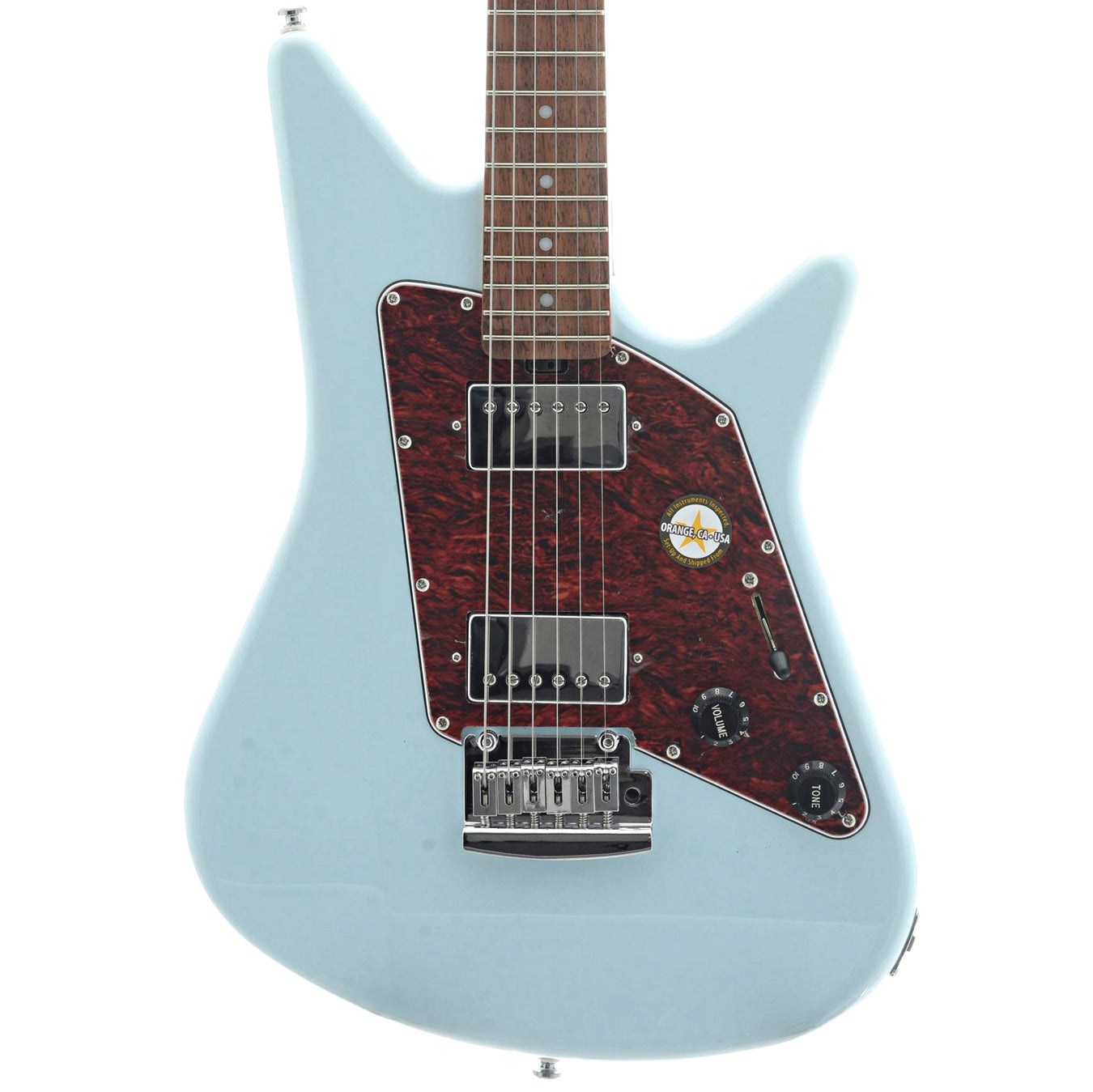 Front of Sterling by Music Man Albert Lee, Daphne Blue