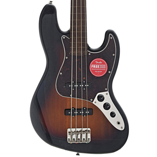 Front of Squier Classic Vibe '60s Jazz Bass, Fretless