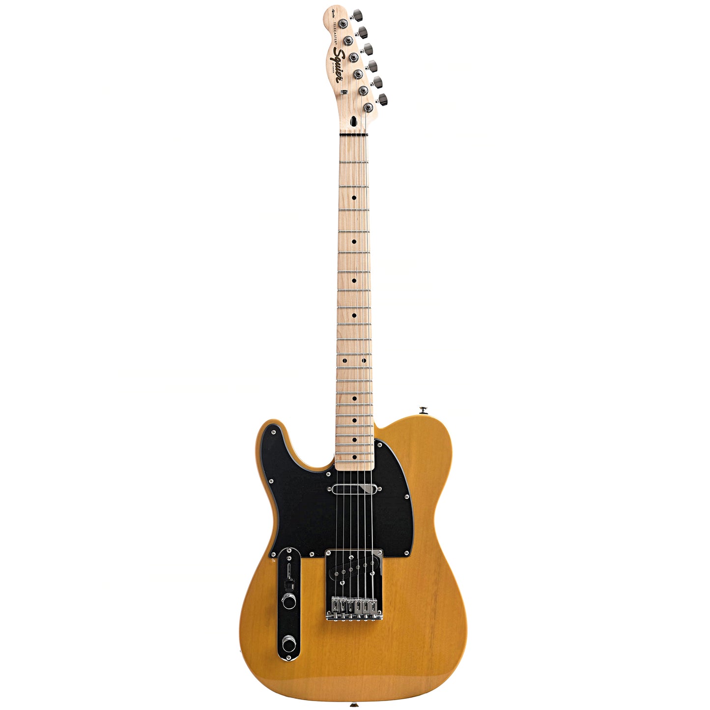 Full front of Squier Affinity Telecaster, Left Handed