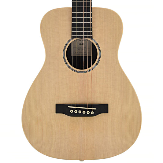 Front of Martin LX1E Lefthanded Little Martin Solid Spruce Top