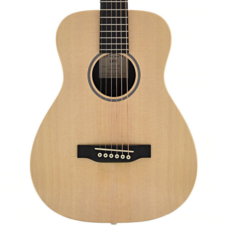 Front of Martin LX1E Lefthanded Little Martin Solid Spruce Top