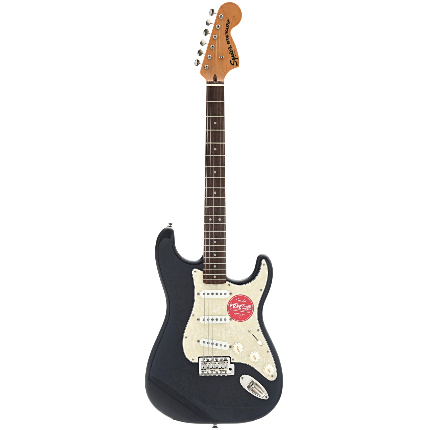 Full Font of Squier Classic Vibe '70s Stratocaster, Black