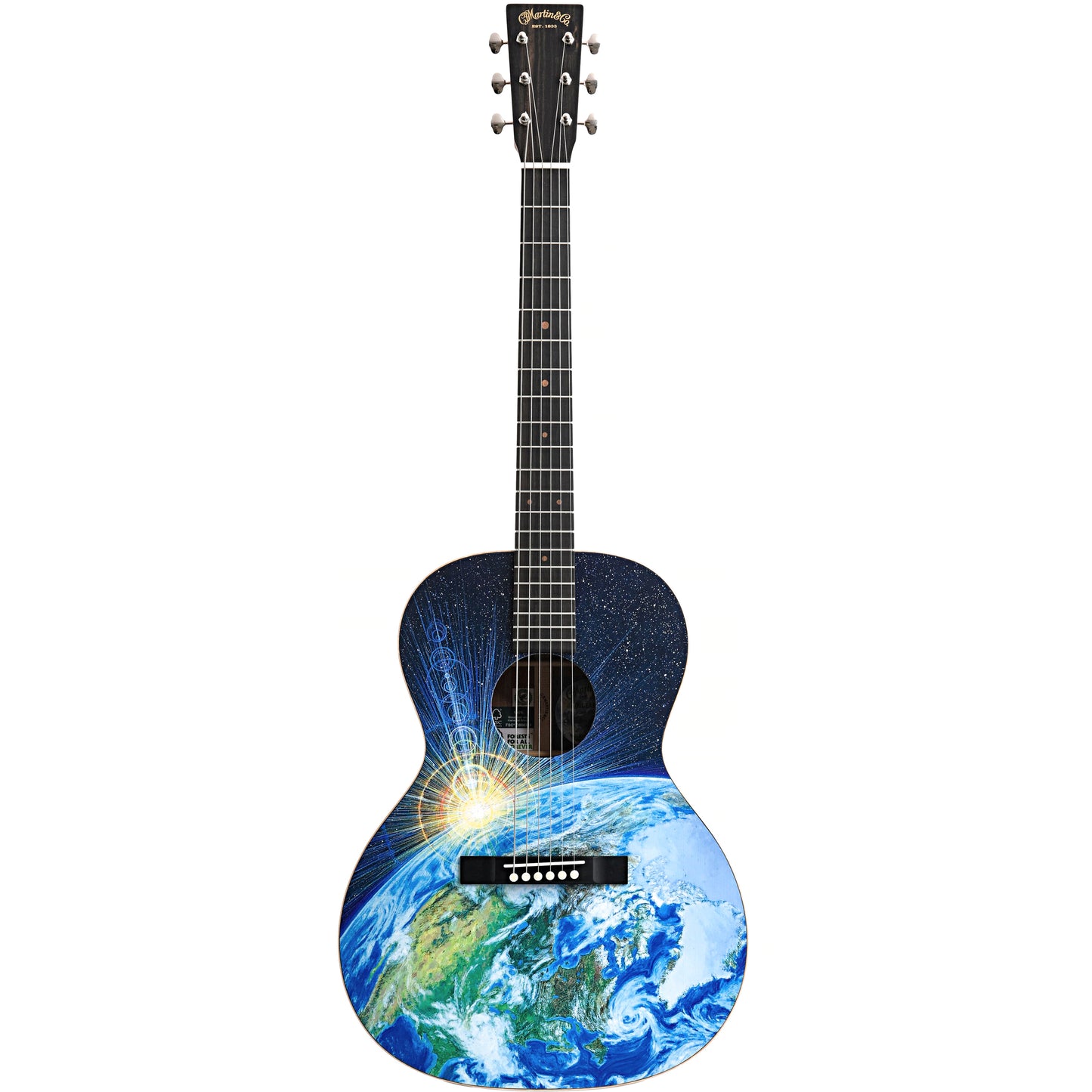 Full front of Martin 00L-17 Earth Guitar
